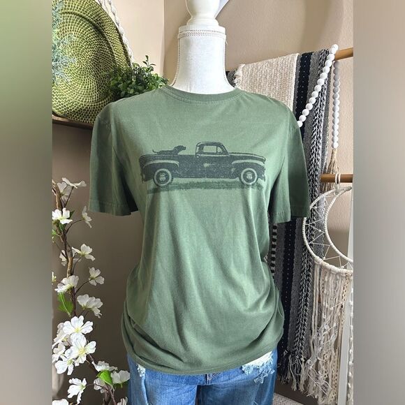 John Bartlett Consensus JB’s Super Soft Tee Olive Green Truck Tee - Picture 1 of 5